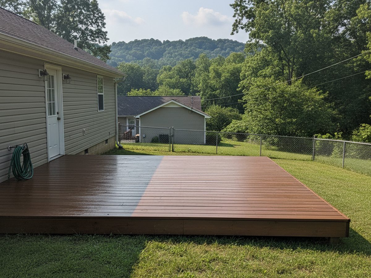 Deck Railing Installation completed by Bartlett Deck Co in Olive Branch, TN