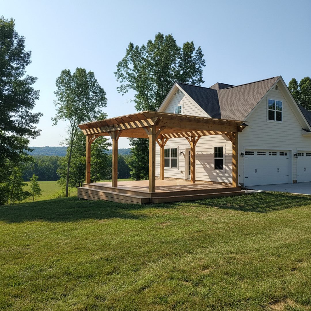 Deck Installation completed by Bartlett Deck Co in Lakeland, TN