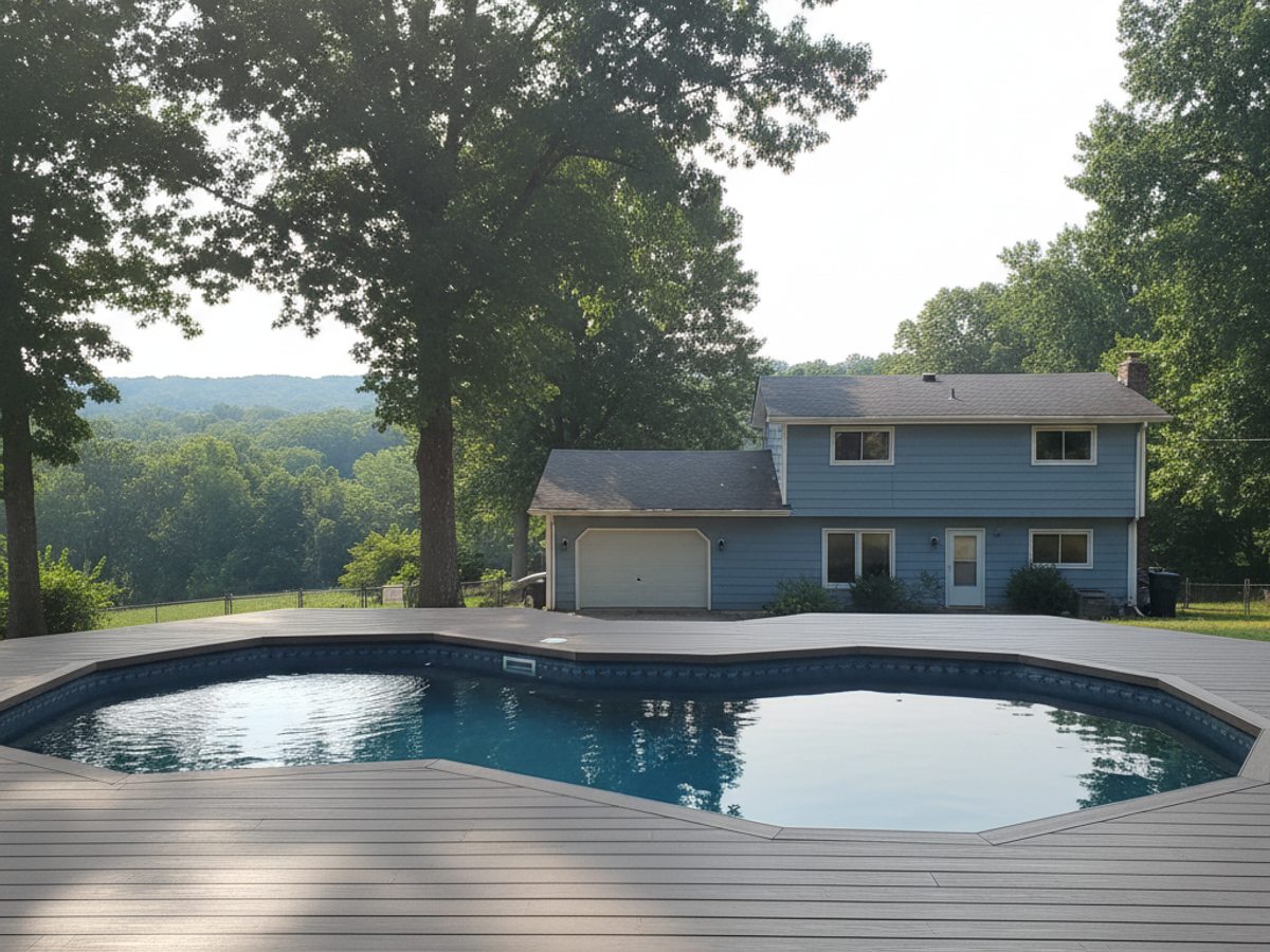 Composite Decking completed by Bartlett Deck Co in Bartlett, TN