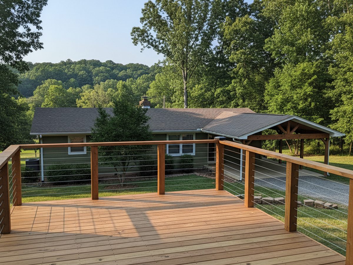 Deck Staining & Sealing completed by Bartlett Deck Co in Munford, TN